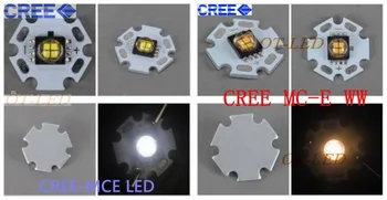 1PCS Aukštos Kokybės 10W Cree MC-E AG High Power LED Chip Šviesos Lempos 430-850LM Balta Lemputė ant 20mm Star PCB