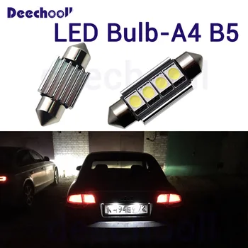 Vaiskiai balta Klaidų LED Licencijos Numerį Žibintai, Lempos, Lemputės Audi Audi A4 B5 B6 B7 B8 A5 S4 S5 Q5 SQ5 Q7 TT