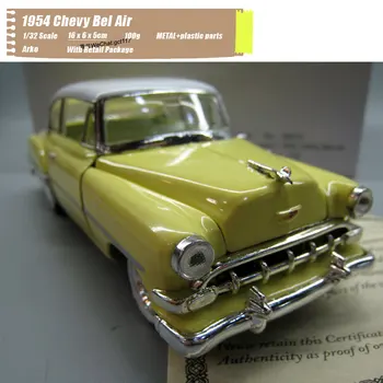 ARKO 1/32 Mastelis Automobilio Modelį Žaislai 1954 Metų Chevrolet Bel Air Sporto Kupė Diecast Metal Automobilio Modelį Žaislą Dovanų,Kolekcija Vaikams
