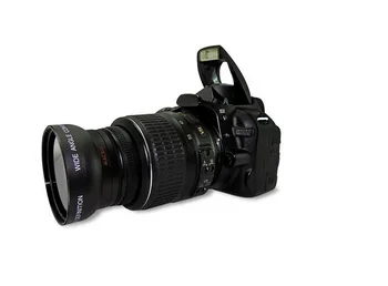 52MM 0.45 X Plataus Kampo Objektyvas + Makro + Objektyvas Bag for Nikon D5000 D5100 D3100 D7000 D3200 D80 D90
