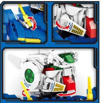 438PCS IDĖJŲ Zeon Zaku Robotas Blokai Krūtinė Plytų Komplektas Gundam Modelis Žaislai Vaikams Dovanos Vaikams