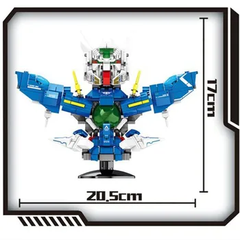 438PCS IDĖJŲ Zeon Zaku Robotas Blokai Krūtinė Plytų Komplektas Gundam Modelis Žaislai Vaikams Dovanos Vaikams