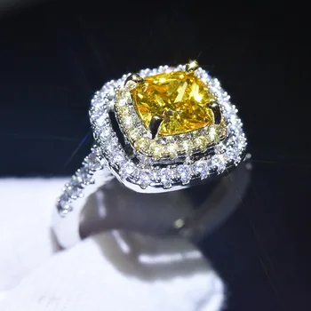 14K Aukso Papuošalai Žalia Pagalvėlė Topazas Žiedas Moterims Anillos Bague De Bizuteria Vestuvių Natūralus Akmuo Diamant 14 K Žiedų Dėžutė