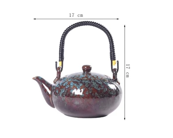 CHIA-GUI LUO 680ML Keramikos Rankena Puodai Arbatos Rinkinys Arbatos Puodą Keramikos Arbatinukas Arbata Infuser Virdulys arbatinukas Arbatos gamintojas Samovar H013