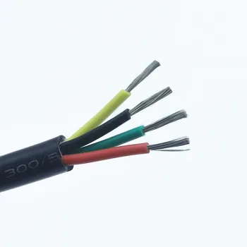 Aukštos kokybės minkšto silikono kabelis 2 šerdis 3 šerdis 4 šerdis 5 šerdis 6 core 8 core 0,2 mm 0,3 mm, 0,5 mm 0,75 mm 1,0 mm Šalčio atsparumas-60 °