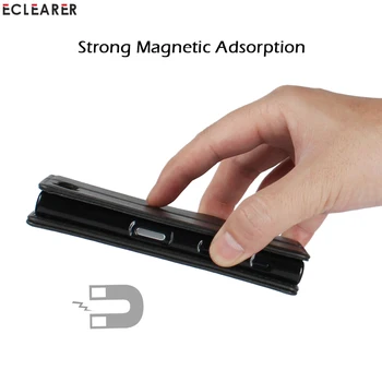 Prabangus Odinis Stiprus Magnetinis Auto Flip Case Sony Xperia X Kompaktiškas Prabangus Stovas Dangtis Sony X Kompaktiška Piniginė, Telefonas Atvejų