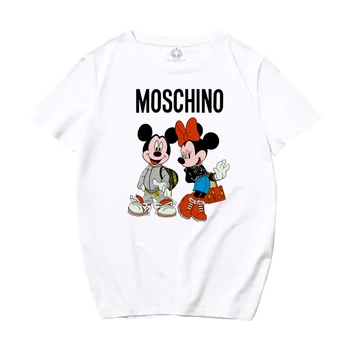 Naujas Animacijos Mickey Mouse Moterys T-shirt Prarasti korėjos Versija Moterų Marškiniai Minnie Mouse Kawaii Moteriški Drabužiai korėjos Drabužių