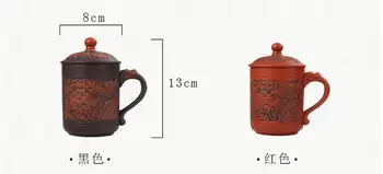 Autentiškas Raudonos Apvalios, puodelis Su dangteliu Aukštos kokybės Keramikos Arbatos rinkinį 