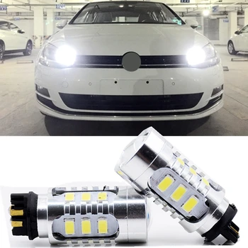 Shinman 2VNT PW24W Error free Auto LED Lemputės, Šviesos važiavimui Dieną DRL Led Lempos VW Volkswagen Golf MK7 Golf VII 
