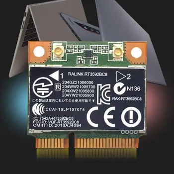 RALINK Rt3592 rt3592bc8 Dual band 300Mbps Wifi pusė 4730s 4230s BIS: 630813-001 hp 4430s PCI-E Card Mini 4530s Belaidžio V8S4