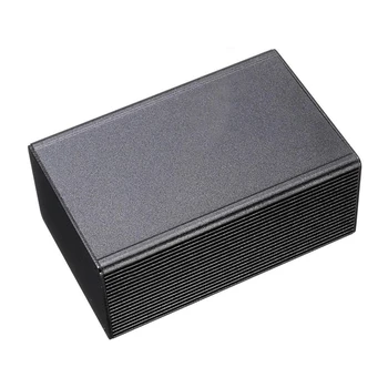 100*66*43mm Juodo Aliuminio Elektroninė Dėžutė Prietaisų Skaitiklio Gaubto Atveju