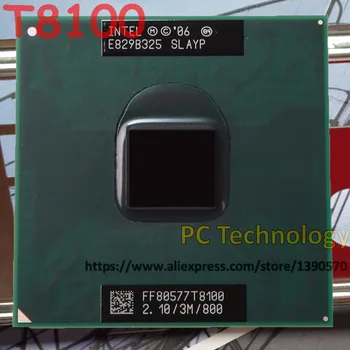 Originalus Intel laptop CPU Core 2 Duo T8100 PROCESORIAUS 3M Cache/2.1 GHz/800/Dual-Core Lizdas 479 Nešiojamas procesorius GM45 PM45 nemokamas pristatymas