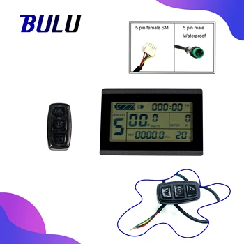 BULU KT LCD3 Ekranas Kunteng 24V 36V 48V 72V LCD3 USB Valdymo Skydelį Elektrinių Dviračių Konversijos Rinkinys