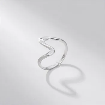 Sodrov Mobius žiedas S925 sterling silver wave twist žiedas tekstūros vandens banga atidarymo ins žiedo dydis reguliuojamas