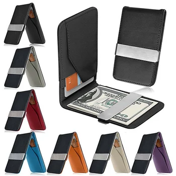 Naujas Mados Vyrų Piniginės Atsitiktinis Multi-card Padėtį, Kredito Kortelės Turėtojas Ultra Plonas Monetos Rankinėje Nešiojamų Bifold Vyrų Sankabos Krepšys