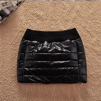 Seksualus aukšto juosmens PU odos sijonas Rudens žiemos 2020 elegantiškas užtrauktukas kišenėje trumpas juodas plius dydžio mini korėjos moterų sijonas