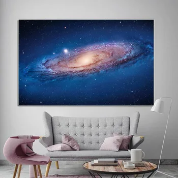 NESAVANAUDIŠKAI Galaxy Plakato spauda, Drobė, Tapyba Kosmoso Nuotraukas Gyvenimo Kambario Sienos Meno Plakatas Spausdinimo Dekoratyvinis Nuotraukas Neįrėminti