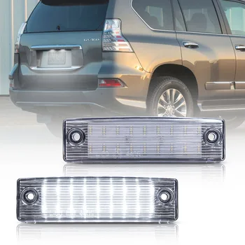 2vnt LED Licencijos Numerį Šviesos Žibintas Toyota Land Cruiser Prado TRJ150/GRJ15 #/GDJ15 #(Lexus GX 470) 2vnt Canbus