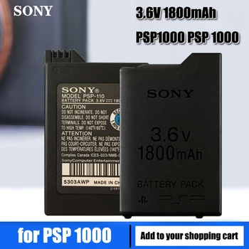 Sony 1800mAh 3,6 V Ličio Jonų Baterijos Pakeitimas Sony PSP 1000, PSP-110 Konsolės