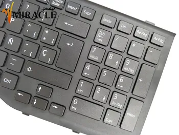 Remontas Jums Gyvenimo Nešiojamojo kompiuterio klaviatūra FUJITSU Lifebook AH532 A532 N532 NH532 SP ispanų kalba su juodu rėmu Nauja dalis