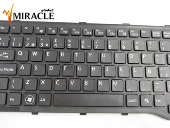 Remontas Jums Gyvenimo Nešiojamojo kompiuterio klaviatūra FUJITSU Lifebook AH532 A532 N532 NH532 SP ispanų kalba su juodu rėmu Nauja dalis