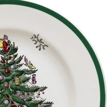 1 vnt 6.5 COLIŲ Kalėdų Medžio Plokštės Keramikos Pusryčiai Jautienos Patiekalai, Desertas Patiekalas Vaisių Užkandis Plokštė
