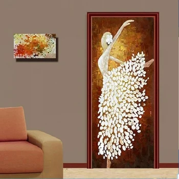 Namo Apdaila PVC Lipdukas Vandeniui Meno 3D Abstrakčių Gėlių Medis Spausdinti Lipdukas Lipni, 