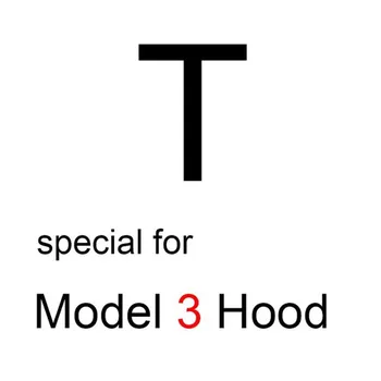 Bagažo skyriaus Raidžių Priekinis Dangtis Galinis T Ženklelis Emblema už Tesla Modelis 3 Modelis S Automobilių Stiliaus Logotipo Lipdukas 