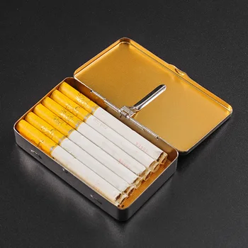 2vnt/daug Sidabro Tabako Dėžutė Humidoras Saugojimo Valcavimo Mašinos Bako Cigarečių Atveju Turėtojas Rūkymo Reikmenys H112
