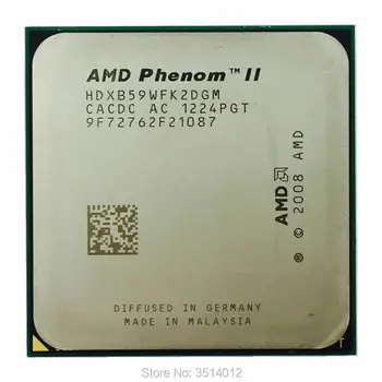 AMD Phenom II X2 B59 3.4 GHz, Dual-Core CPU Procesorius HDXB59WFK2DGM Socket AM3