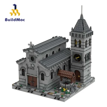 Buildmoc Miesto Pastatų Viduramžių Bažnyčia, Miesto Namas Street View 