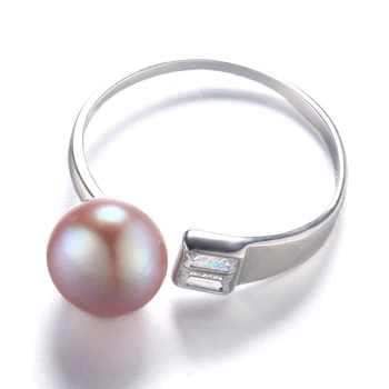 Dainashi originalus 925 sterling silver pearl keičiamo dydžio žiedai smulkūs papuošalai su AAA zico biuro/karjeros kalėdų dovanos
