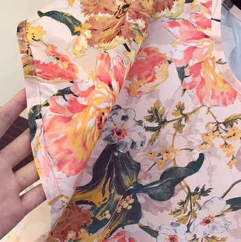 Cyanlee Vasaros Šortai Moterims Tiktų 2020 Naujas Plus Size Šifono Batwing Rankovės Gėlių Spausdinti Į Viršų Dviejų Dalių Komplektas + Platus Kojų Šortai Rinkinys