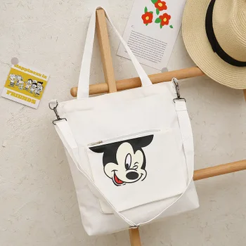 Disney mickey mouse canves petį krepšys canves animacinių filmų rankinės