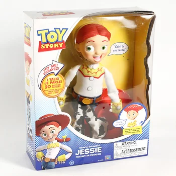 Toy Story Woody / Jessie Kalbėti Veiksmų Skaičius, Kalbančių Prancūzų Anglų Žaislas Kolekcionuojamos Lėlės Modelio
