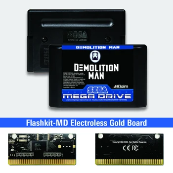 Griovimo Vyras - EUR Etiketės Flashkit MD Electroless Aukso PCB Kortele Sega Genesis Megadrive Vaizdo Žaidimų Konsolės
