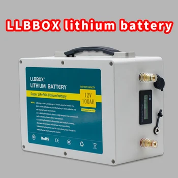 Lifepo4 12V 100ah ličio baterija 12V lifepo4 100AH LiFePO4 baterija ličio baterija, už keitiklio ,laivo variklis,rv