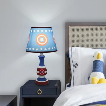 Kapitonas Amerika vaikų kambarys led žibintai lovos pusėje stalo lempos, naktiniai staleliai, lempa miegamojo puošmena patalpų apšvietimas lamparas