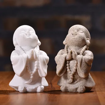 MRZOOT Mažas Budos Statulos, Skulptūros Religijų Dervos Statula, Indijos Jogos Mandala Rankas Skulptūra Namų Dekoro Namų Dekoro