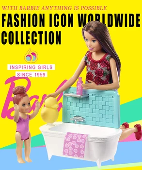 Originalus Originali Barbie Lėlė Baby vaikų Darželio 3 Stilius Dovanų Rinkinys Barbie Rūpintis Kūdikių, Mergaičių PlayToys Gimtadienio Dovana FJB00
