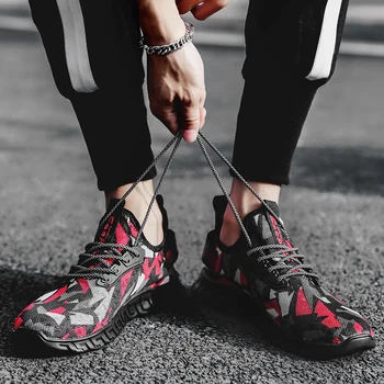 Naujas Vyrų Laisvalaikio Bateliai Nėrinių Šviesos ultralight patogus, kvėpuojantis atsitiktinis veikia sporto vyriški batai Tenso Feminino Zapatos