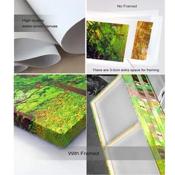 5 Gabalas drobė menas spausdinti žalią medį didelis dekoracijos tapybos sienos nuotraukas menas svetainės, miegamojo sistema F1828