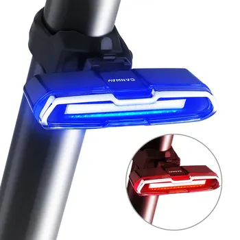 Dviračių Uodegos Šviesos Itin Ryškios Dviračių Šviesos USB Įkraunamas LED Dviračio Galinis Žibintas 5 Šviesos Režimas Žibintai su Raudona + Mėlyna