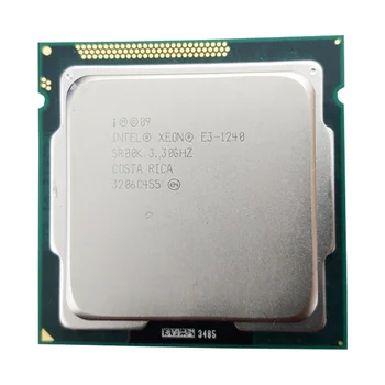 Intel Xeon E3 1240 3.3 GHz, 8M Cache LGA 1155 CPU Procesorius SR00K Quad-Core