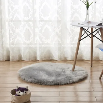 Karšto pardavimo pliušinis kilimų jogos grindų kilimėlis kilimėlis imitacija Australijos vilnos kilimas namų puošybai