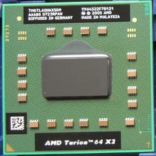 AMD cpu nešiojamas Turion TL-60 tl-60 CPU 1M Cache, 2.0 GHz, Socket S1 Dual-Core Nešiojamas procesorius tl60 TL 60 sandėlyje