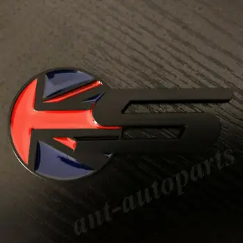 3D Metalo Juoda S Sąjungos Jack UK Vėliava, Emblema, Automobilių Galinis Ženklelis Lipdukas Lipdukas R Sportas