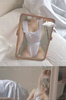 Sexy Moteris Anime Apatinis Trikotažas Babydoll Maudymosi Kostiumėlį Nustatyti Cute Lolita Underwear Animacinių Filmų Cosplay Erotika Porno Kraujavimas Iš Kostiumų Kambarinės Apranga Pižama