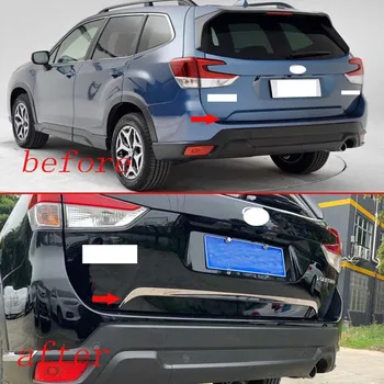 Dėl Subaru Forester SK 2018 2019 Papuošti Priedai Nerūdijančio plieno Uodega Vartų Duris Padengti Apdaila Galinio Kamieno Liejimo Optikos Bezel