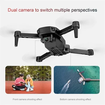 4K HD Dual Camera, Drones, Sulankstomas Aukštis Išlaikyti RC Drone WiFi FPV Realaus laiko Dėžė Nuotolinio Valdymo PRO Quadcopter Žaislą Dovanų
